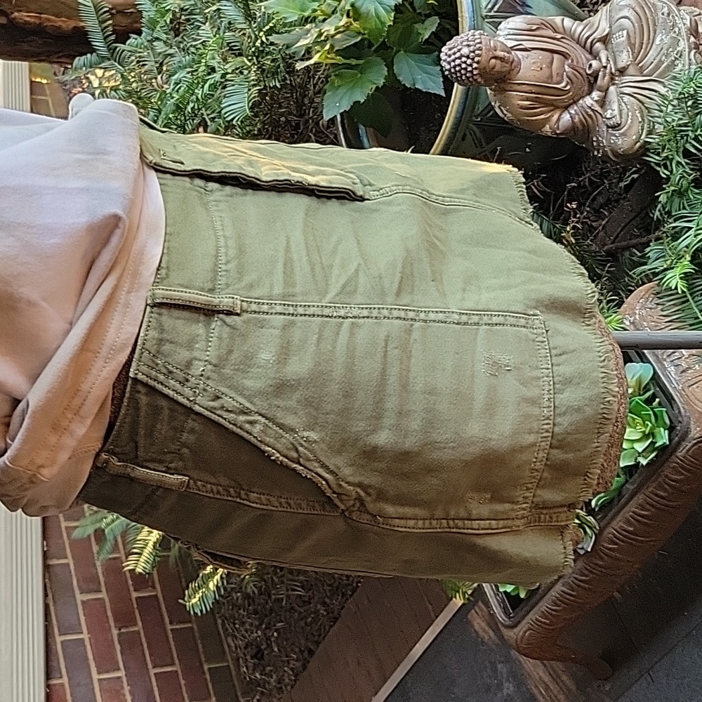 AE Army Green Mini Skirt 10